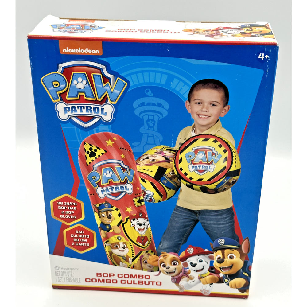 Nickelodeon Paw Patrol 36" Bop Bag | Choose Bag Only or Bag & Gloves Combo Set